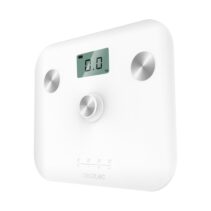 Cecotec Surface Precision EcoPower 10100 Full Healthy White Bascula Corporal hasta 180kg - Energia sin Pilas - Medicion de Bioimpedancia - 4 Sensores - Patas Antideslizantes - LCD - Color Blanco