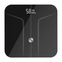 Cecotec Surface Precision 9750 Smart Healthy Bascula Corporal hasta 180kg - Bluetooth 4.0 - Patas Antideslizantes - Funcion Bebe - Vidrio Templado - 4 Sensores - Cinta Metrica - 300x300mm - Color Negro