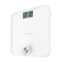 Cecotec Surface Precision 10000 Healthy White Bascula Corporal - Energia sin Pilas - 4 Sensores de Precision - Cristal Templado - Pantalla LCD - Autoapagado - Patas Antideslizantes - Color Blanco