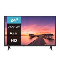 Cecotec 0 Series 0024 Televisor 24" LED con Resolucion HD - Pantalla LED 24" - Sonido Dolby - Memoria Flash - Conexiones HDMI y USB - Color Negro