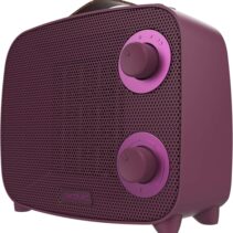 Cecotec ReadyWarm 1500 Ceramic Pink Aura Calefactor Ceramico - 1500W - Cobertura hasta 15 M² - Termostato Regulable - 3 Modos de Uso - Estilo Moderno - Triple Sistema de Seguridad - Color Rosa
