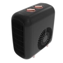 Cecotec ReadyWarm 600 Lagoon Calefactor Ceramico - 2000W - Control Tactil y Remoto - Oscilacion Automatica - Termostato Regulable - Seguridad contra Sobrecalentamiento - Silencioso 30dB - Color Negro