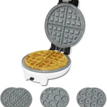 Cecotec Fun Gofrestone 3In1 Gofrera - Potencia de 700W - Placas Intercambiables - Revestimiento Antiadherente - Indicador Luminoso - Proteccion Sobrecalentamiento - Base Antideslizante - Color Blanco