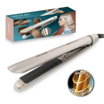 Cecotec Lisse 880 HidraProtect Plancha de Pelo - Cable 360º de 1.6m - Deslizamiento Ultrasuave - Iones Negativos - Placas Flotantes 3D - Temperatura de 160 a 220°C - Color Blanco