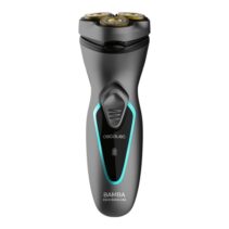 Cecotec Bamba PrecisionCare PerfectCut Afeitadora Rotativa - Recubrimiento de Titanio - Cabezal 3D Adaptable - Autonomia hasta 40min - Facil Limpieza - Mango Ergonomico - Color Gris