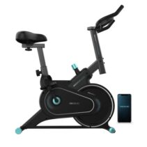 Cecotec Drumfit Indoor 4000 Magnetic Connected Bicileta Estatica - Resistencia Magnetica - Volante de 4kg - Ruedas de Transporte - Soporte para Tablet - Color Negro