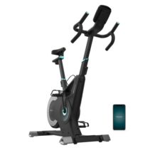 Cecotec Drumfit Indoor Eolo Bicileta Estatica - Kinomap App - Pulsometro Pectoral - 14 Programas Predefinidos - Volante con Inercia de 6kg - Pantalla LED Circular - Peso Maximo 150kg - Color Negro