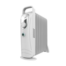 Cecotec ReadyWarm 900 Space White Radiador de Aceite con 9 Modulos de 100x330mm - 1000W - Calienta hasta 15m2 - Distribucion Homogenea Del Calor - Mango Ergonomico - Color Blanco