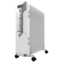 Cecotec ReadyWarm 11000 Space Radiador de Aceite con 11 Modulos de 150x580mm - 2500W - Calienta hasta 25m2 - 3 Niveles de Potencia - Facil Transporte con Ruedas - Recogecables Incluido - Color Blanco