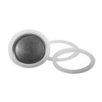 Cecotec Piccolina Filtro para Cafetera Italiana de 2 Tazas - Incluye 3 Juntas - Aluminio Resistente de Alta Calidad - Facil de Instalar - Optimiza Sabor y Calidad - Duradero y Ligero