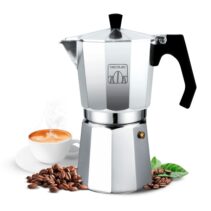 Cecotec Mokclassic 900 Cafetera Italiana para 9 Tazas - Aluminio Fundido - Apta para Placas Electricas