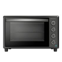 Cecotec Bake and Toast 6090 Gyro Horno de Sobremesa - 2200W - Capacidad de 60L - 12 Funciones - Rustidor Giratorio - Horneado por Conveccion - Luz Interior - Puerta Doble Cristal - Color Negro