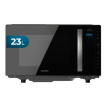 Cecotec GrandHeat 2300 Flatbed Touch Microondas sin Plato - 800W - Capacidad 23L - Panel Tactil - 8 Funciones Preconfiguradas - Revestimiento Ceramico - Temporizador - sinPlato Giratorio - Color Negro