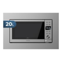 Cecotec GrandHeat 2000 Built-in Microondas Encastrable - 700W - Capacidad 20L - Grill 900W - 9 Funciones Preconfiguradas - Revestimiento Acero Inoxidable - Temporizador 95min - Seguridad Infantil