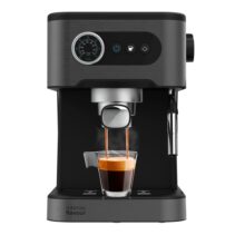 Cecotec Power Espresso 20 Pro Cafetera Espresso - Pantalla con Botones - Vaporizador Orientable - Doble Salida para Cafe - Deposito 1.5L Extraible - Superficie Calienta Tazas - Color Negro