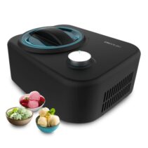 Cecotec Gelacy 800 Heladera - Potencia de 100W - Capacidad de 0.8L - Sistema de Compresor - Cuenco Extraible - Preparacion en 60min - Funcion Automatica - Color Negro
