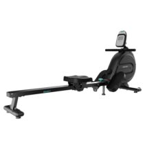 Cecotec Drumfit Rower 9000 Regatta Maquina de Remo - Pantalla LCD Multifuncion - Resistencia Magnetica Suave - 8 Niveles Ajustables - Volante 9kg - Estructura Plegable - Pedales con Correas - Color Negro