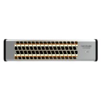 Cecotec Ready Warm 7000 Quartz Bath Estufa de Pared - 1200W - Cobertura hasta 12m2 - 2 Niveles de Potencia - Cuarzo - IP24 - Control por Interruptor - Kit de Instalacion - 54x13x12cm - Acero Inoxidable