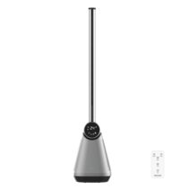 Cecotec EnergySilence 9890 Skyline Bladeless Dark Ventilador de Torre de 39" de Altura - 50W - Tecnologia sin Aspas - Control Tactil - Temporizador - 3 Velocidades - Oscilacion de 40º - Color Gris