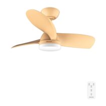 Cecotec EnergySilence Aero 3050 Orange Ventilador de Techo con 3 Aspas y Luz Integrada - 35W - Diametro de 36" - LED de 22W - Temporizador - 6 Velocidades - Modo Invierno - Color Naranja
