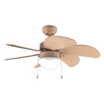 Cecotec EnergySilence Aero 3600 Vision Full Orange Ventilador de Techo con 6 Aspas y Lampara Integrada - 50W - Diametro de 36" - 3 Velocidades - Modo Invierno - Control por Cadena - Color Naranja