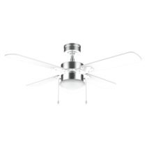 Cecotec EnergySilence Aero 450 IronWhite Ventilador de Techo con 4 Aspas y Luz Integrada - Potencia de 50W - Diametro de 42" - 3 Velocidades - Modo Invierno/Verano - Control por Cadena - Color Blanco