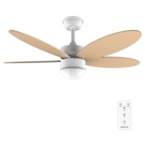 Cecotec EnergySilence Aero 4260 Orange Ventilador de Techo con 5 Aspas Reversibles y Luz LED Integrada - 40W - Diametro de 42" - Temporizador - 6 Velocidades - Modo Invierno - Color Naranja