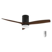 Cecotec EnergySilence Aero 5600 Classic Black Ventilador de Techo con 3 Aspas y Luz Integrada - 40W - Diametro de 52" - 6 Velocidades - Modo Invierno - Temporizador - LED de 18W - Color Negro