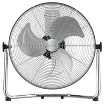 Cecotec EnergySilence 4300 Pro Ventilador Industrial de Suelo con 3 Aspas Metalicas - 110W - Silencioso - 3 Velocidades - Inclinacion Flexible - Base Estable - Rejilla Protectora - Cromado