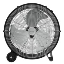 Cecotec ProIndustry 2000 Ventilador Industrial de Suelo con 3 Aspas de Aluminio - 120W - 3 Velocidades - Flujo de Aire 5404.2 m3/h - Facil Transporte con Asas y Ruedas - Rejilla Protectora - Color Negro