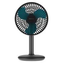 Cecotec EnergySilence 4000 Portable Desk Dark Ventilador de Sobremesa Inalabrico - 4000mAh - Tactil - 4 Velocidades - Inclinacion Ajustable - Modo Brisa Natural - Cable Micro-USB - Color Negro