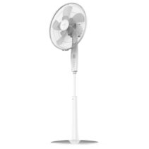 Cecotec EnergySilence 1010 Extreme Flow Ventilador de Pie con 10 Aspas - 60W - Motor de Cobre - Diametro de 40cm - Temporizador 2h - Oscilacion Automatica - 3 Velocidades - Silencioso - Color Blanco