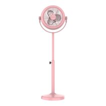 Cecotec EnergySilence 250 ClassicStyle Ventilador de Pie con 3 Aspas - 25W - Diametro de 10" - Inclinacion Ajustable - 2 Velocidades - Elegante y Minimalista - Rejilla Protectora - Color Rosa