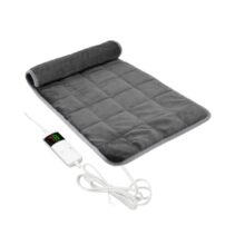 Cecotec HeatConfort Calma Weighted Manta Electrica - 200W - Control de Temperatura - Peso de 9kg - Cubre Cama Doble - 10 Niveles de Calor - Temporizador - Control LCD - 200x180cm - Color Gris Oscuro