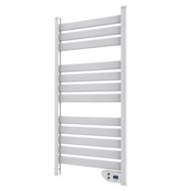 Cecotec ReadyWarm 9000 Toallero Electrico - Potencia de 500W - Pantalla LED - Temporizador 2h - Proteccion IPX4 - Calienta 8m2 - Doble Sistema de Seguridad - 55x4x102cm - Color Blanco