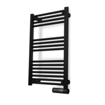 Cecotec ReadyWarm 9100 Toallero Electrico - Potencia de 500W - Pantalla LED - Programador Semanal - 3 Modos de Uso - Control Tactil - Temperatura Ajustable - Proteccion IP24 - 50x6x87cm - Color Negro