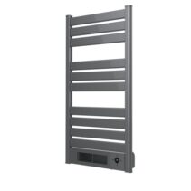 Cecotec ReadyWarm 9780 Toallero Electrico - 2000W - Calefactor Ceramico Incorporado - Pantalla LED - Mando a Distancia - Temporizador 24H - Proteccion IPX4 - Ajuste de Temperatura - Color Gris