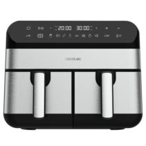 Cecotec Cecofry Advance 9000 Inox Freidora sin Aceite Doble - 2800W - Capacidad de 9L - Rango de 80 a 200°C - 8 Programas Preconfigurados - Acero Inoxidable - Color Negro