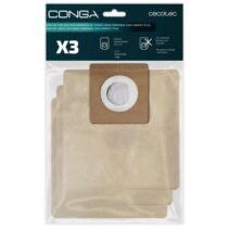 Cecotec Pack de 3 Bolsas de Recambio para Conga Powerbag 2500 - Alta Capacidad de Filtracion - Faciles de Instalar - Material Resistente - Mantiene la Succion Eficiente - Color Marron
