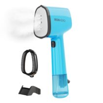 Cecotec IronHero V-1500 Essential Plancha de Vapor Vertical - 1500W - Suela Ceramica - 25g/min de Vapor Continuo - 2 Modos de Vapor - Sistema de Autoapagado - Cepillo Quitapelusas - Color Azul Claro