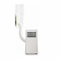 Cecotec Cubierta para Ventanas Correderas - Poliester - Aisla Del Exterior - Cremallera y Cinta Adhesiva - Facil de Sellar - Resistente y Duradera - 163x35cm - Color Blanco