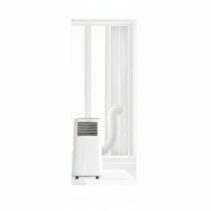 Cecotec Cubierta para Ventanas - Poliester - Aisla Del Exterior - Cremallera y Cinta Adhesiva - Facil de Sellar - Ideal para Aires Portatiles - 210x90cm - Color Blanco