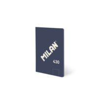 Milan 430 Libreta Encolada Formato A6 Hojas Blancas - 48 Hojas de 95 gr/m2 - Microperforado - Tapa Blanda - Color Azul