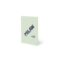 Milan 430 Libreta Encolada Formato A6 Hojas Blancas - 48 Hojas de 95 gr/m2 - Microperforado - Tapa Blanda - Color Verde