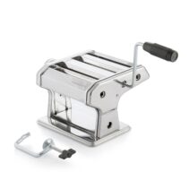 Innovagoods Frashta Maquina para Pasta - Cuerpo de Metal - Multifuncion - 3 Formas Diferentes - Grosor Regulable - Facil Limpieza - Compacto - Desmontable - 21x13.5x19.5cm - Color Plateado