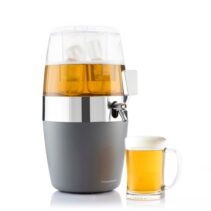 Innovagoods Freer Dispensador Refrigerante para Bebidas - Capacidad 4L - Grifo Antigoteo - Compartimento para Hielo - Compartimento de Almacenaje - 22x41.7x26.5cm - Color Gris