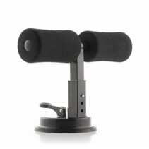 Innovagoods CoreUp Barra de Sujecion para Abdominales con Ventosa - Altura Ajustable - Uso en Interior - Guia de Ejercicios - Soporta hasta 100kg - Compacta y Portatil - Color Negro