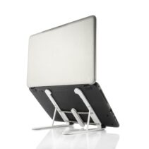 Innovagoods Flappot Soporte para Portatil hasta 17" - Soporte Ajustable - Antideslizante - Ligero - Portatil - Incluye Funda - 8 Niveles de Inclinacion - 21x16.5x26.5cm - Color Blanco