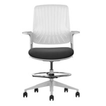 Cromad Elevare Pro Silla de Oficina - Elevador de Gas - Respaldo Ergonomico - Inclinacion Ajustable - Resistencia Extrema al Desgaste - Base Robusta - Ruedas Silenciosas