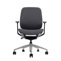 Cromad Zenith Collection Silla de Oficina - Piston de Gas de Grado 4 - Respaldo Ergonomico - Reposabrazos Ajustables - Color Negro